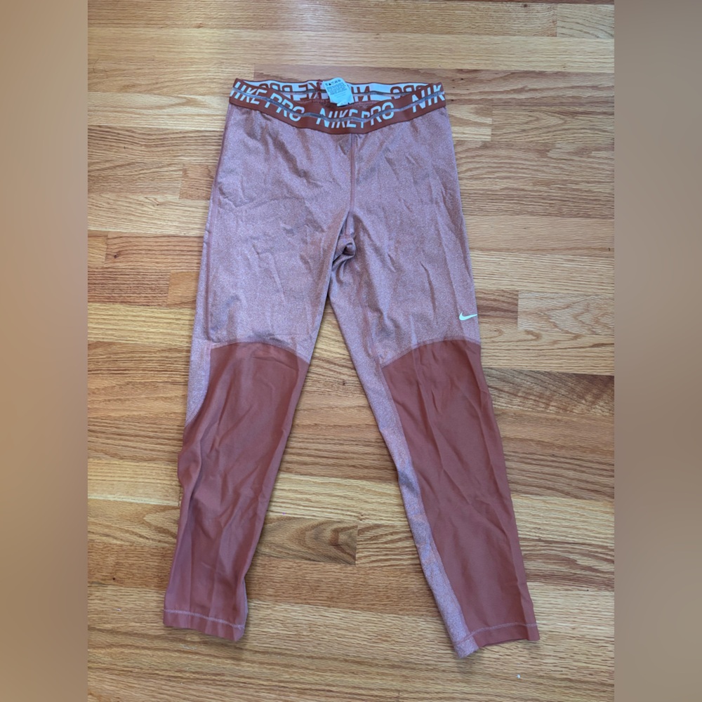 Nike Women's Leggings in Pink and Brown Tones